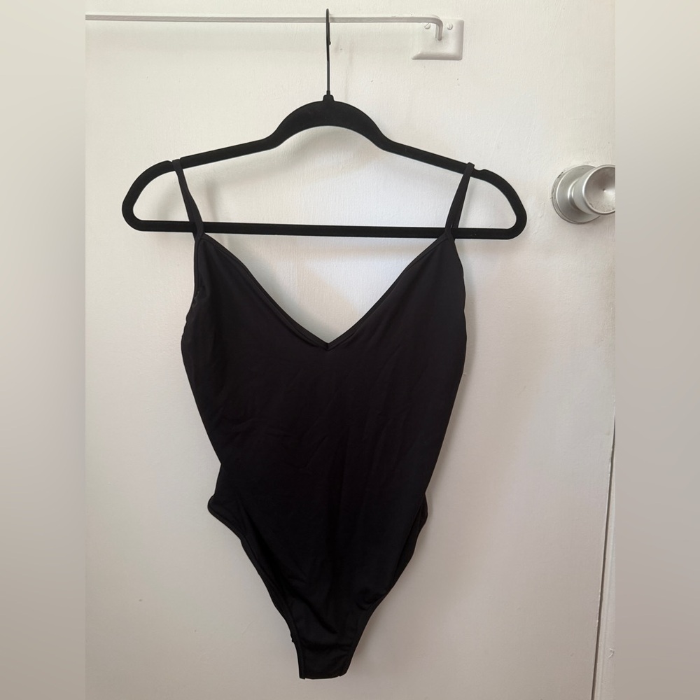 Black V-Neck Swimsuit J Crew Playa
